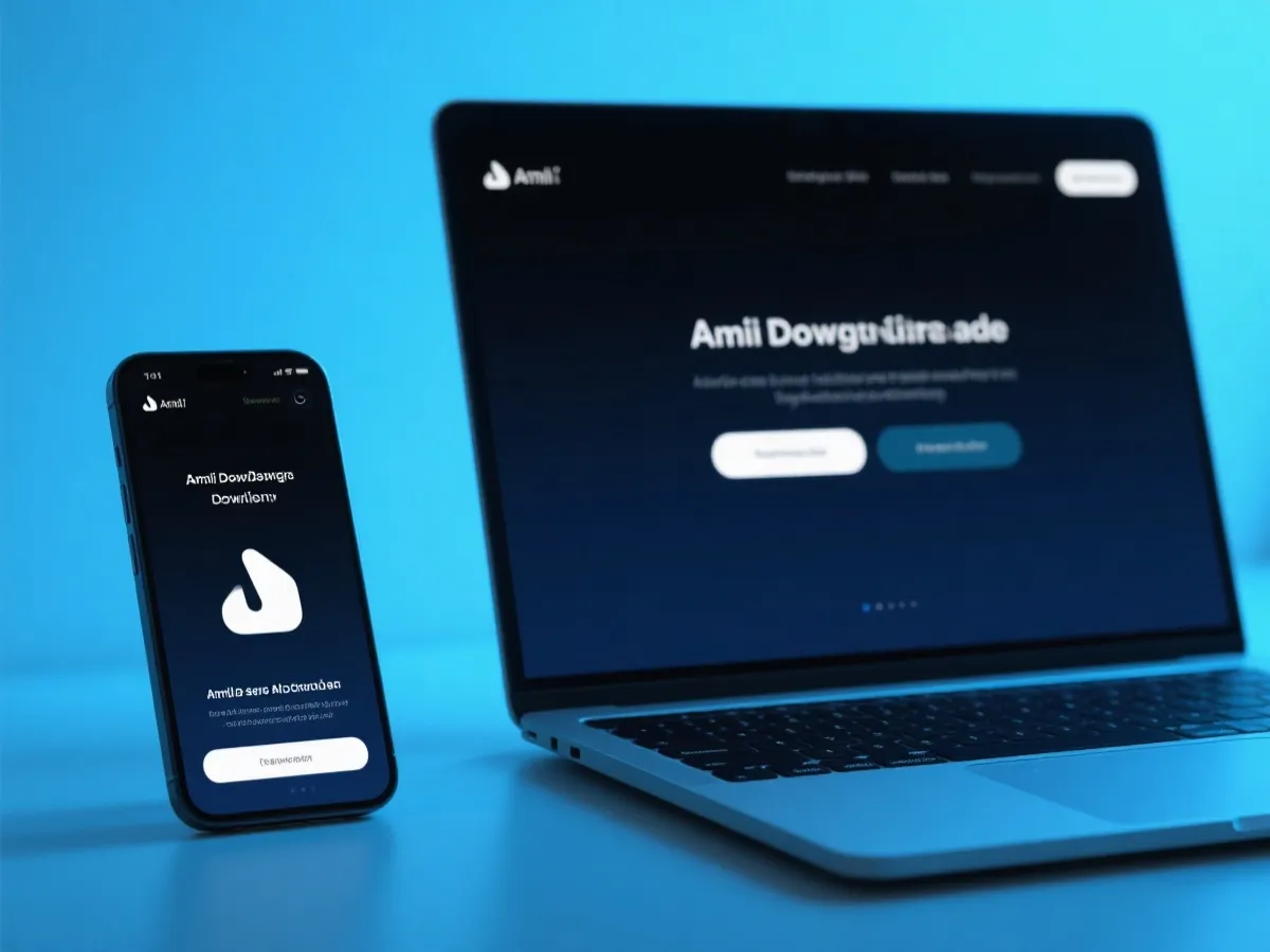 App下载页面与设备示意图